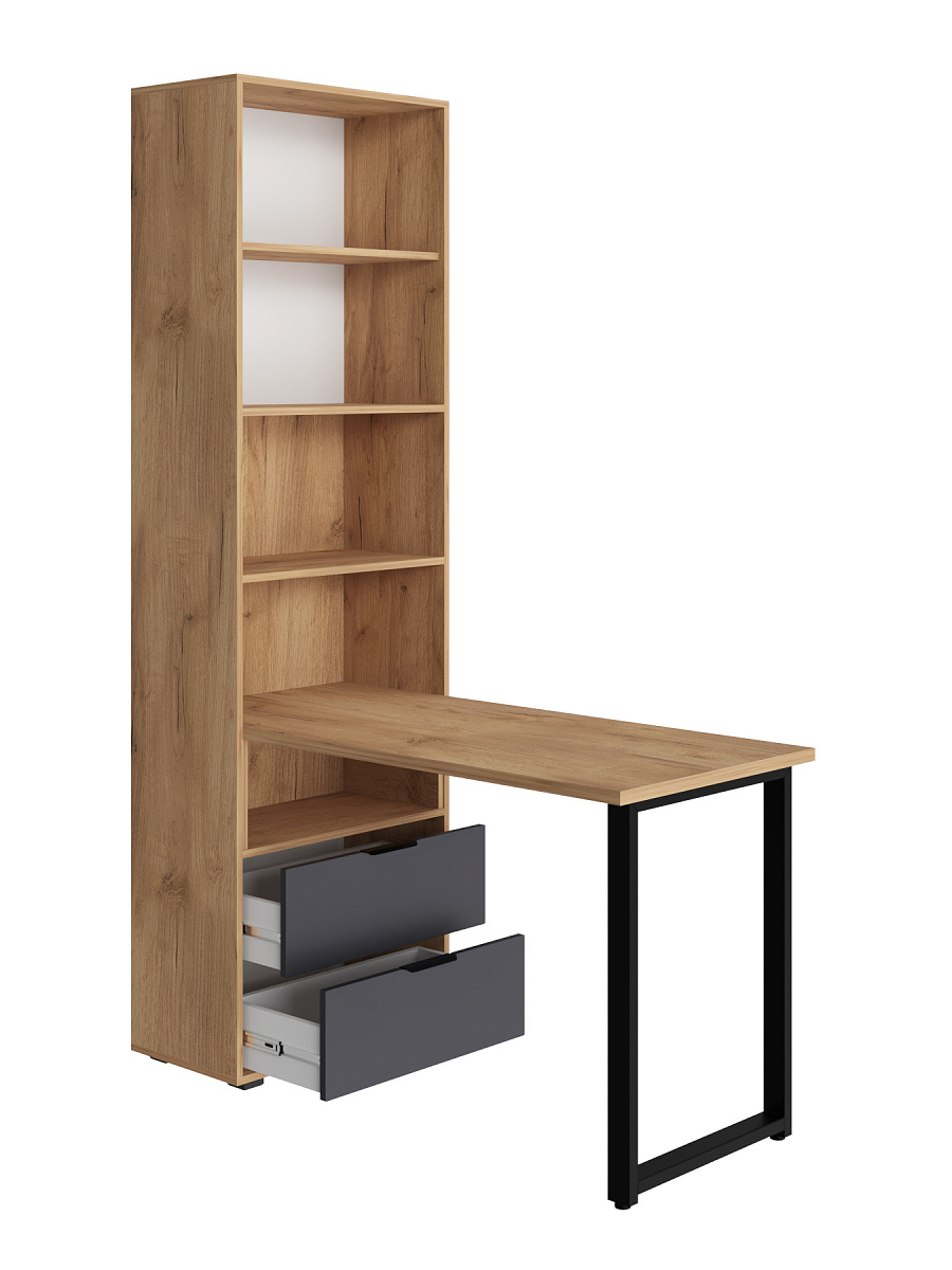 Стол рабочий Оптима ОП-20 дуб крафт золотой/графит