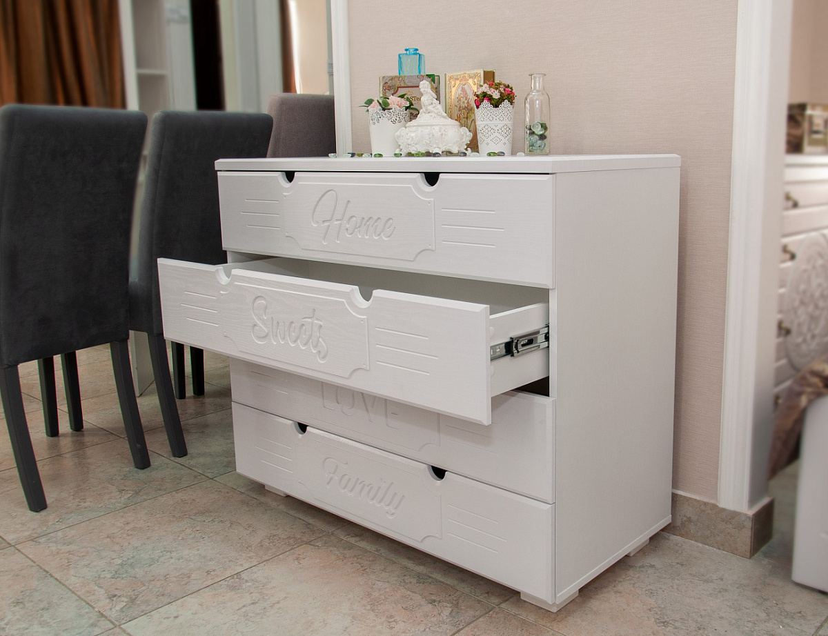 Комод ДримСтар ДС-12 белое дерево