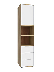 Пенал Оптима ОП-031 блэквуд ячменный/меренга (белые ручки)