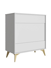 Комод Стелла СТ-02 белый бриллиант/бланж