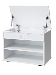 Тумба Эмилия ЭЛ-44К белый структурный/меренга