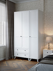 Шкаф Вильям ВМ-11 белый бриллиант/бланж