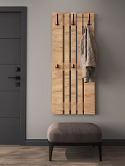 Вешалка ВН-12 дуб крафт золотой (600*1460)