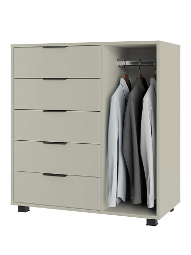 Шкаф комбинированный К-20 глиняный серый/риолит