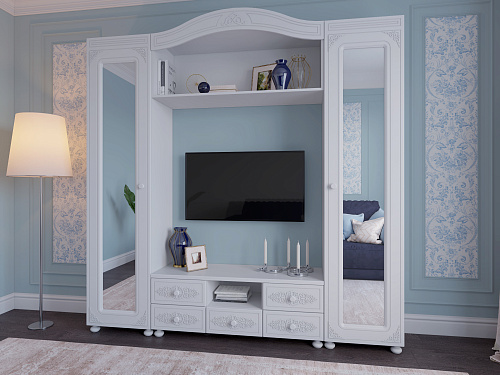 Полка Ассоль АС-57 белое дерево