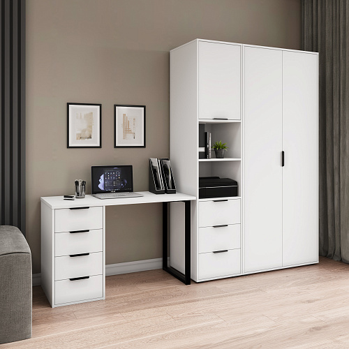 Пенал Оптима ОП-03 белый структурный/меренга