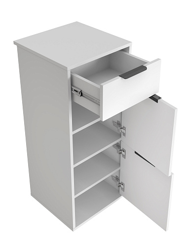 Тумба Оптима ОП-08 белый структурный/меренга