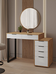 Стол Оптима ОП-18 дуб крафт золотой/меренга