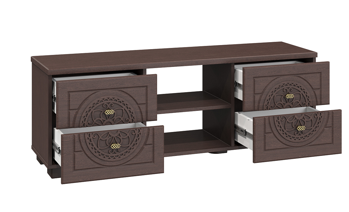 Тумба для ТВ Монблан МБ-39К венге/орех шоколадный