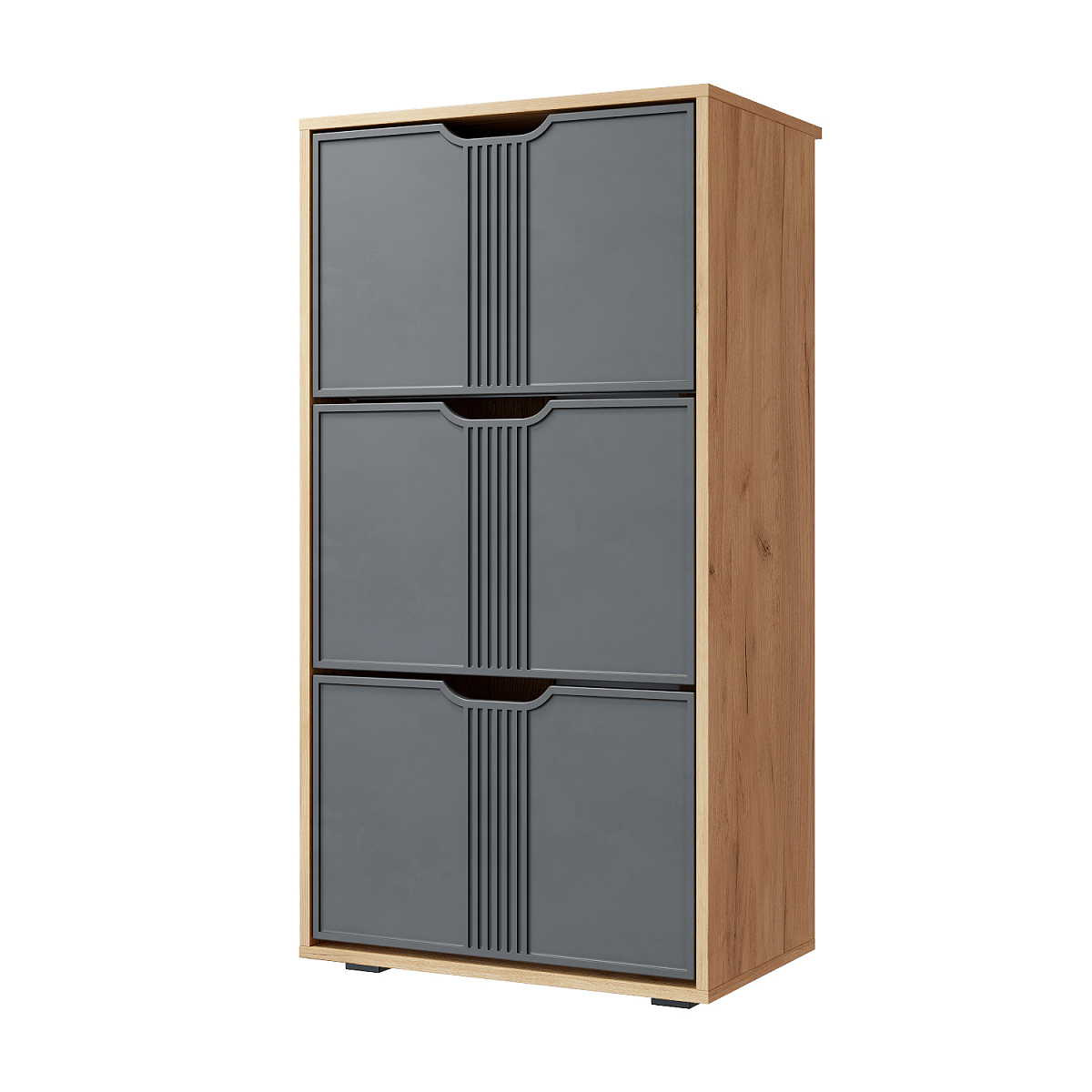 Тумба Эмилия ЭЛ-43 дуб крафт золотой/графит 