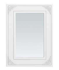 Зеркало Ассоль АС-74 (600х800) белое дерево