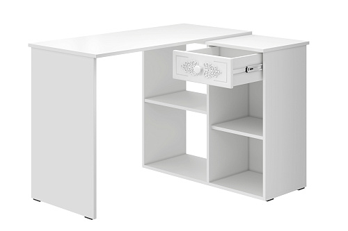 Стол угловой Ассоль АС-67 белое дерево