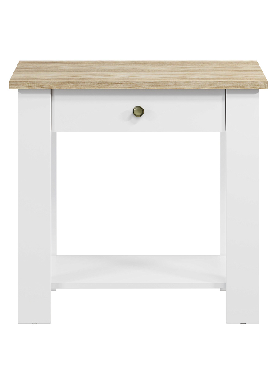 Стол С-301 белый структурный/блэквуд ячменный