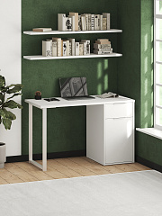 Стол С-418 белый структурный/меренга