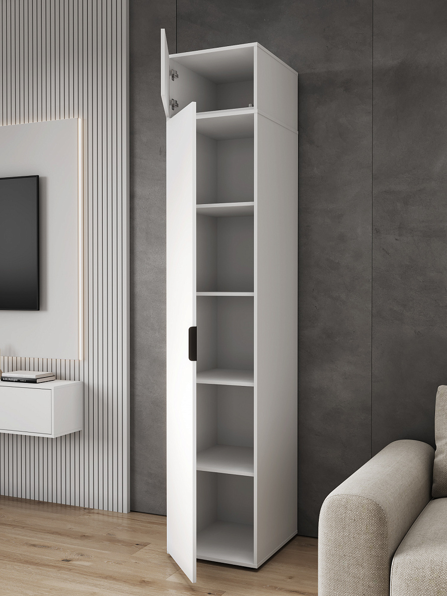 Антресоль Оптима ОП-10 белый структурный/меренга