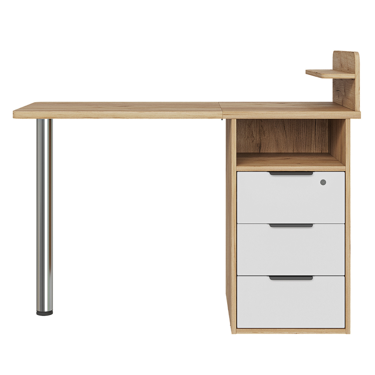 Стол С-405 дуб крафт золотой/меренга