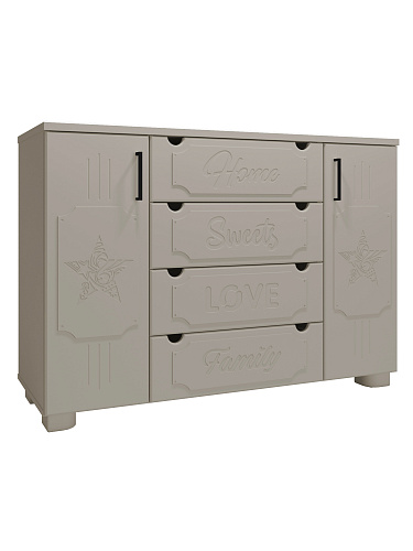 Комод ДримСтар ДС-17 глиняный серый/риолит