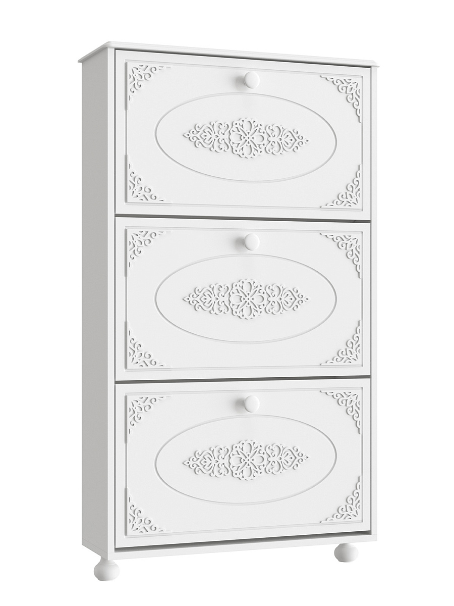 Гарнитур для прихожей Ассоль АС-055 белое дерево