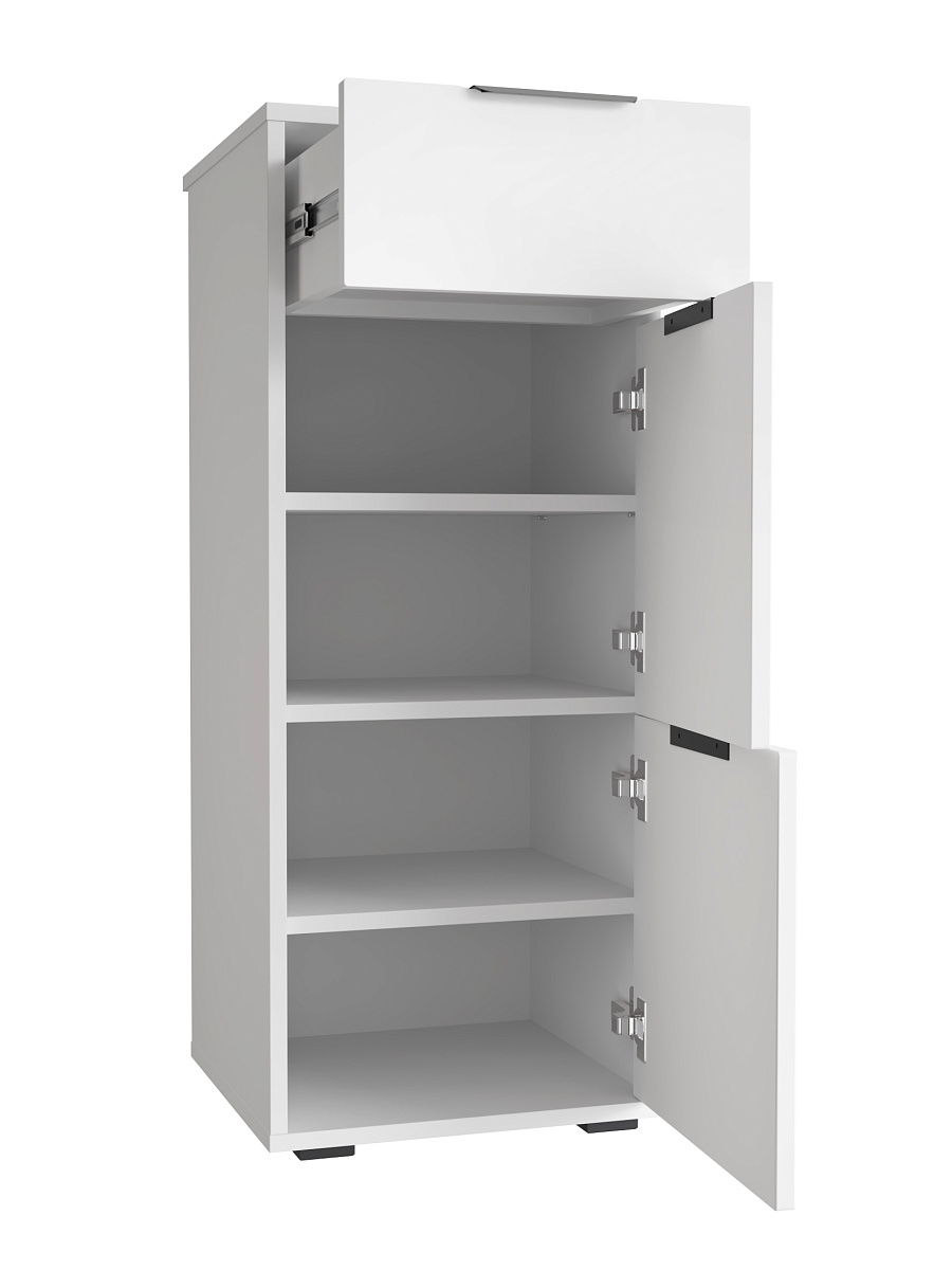 Тумба Оптима ОП-08 белый структурный/меренга