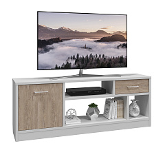 Тумба Виктория ВИ-1К белый структурный/дуб роше