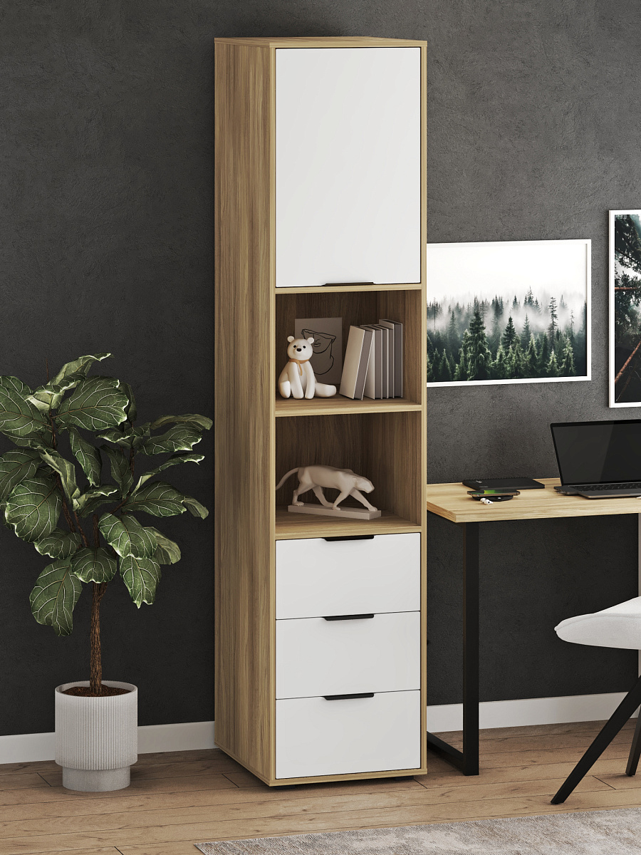 Пенал Оптима ОП-03 блэквуд ячменный/меренга