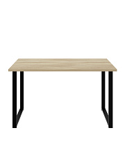 Стол С-600 блэквуд ячменный/каркас черный (1350х600)