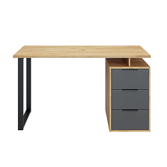 Стол С-406 дуб крафт золотой/графит (1350*600)