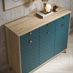 Тумба Велламо ВО-05 блэквуд ячменный/морская волна