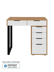 Стол Оптима ОП-18 дуб крафт золотой/меренга