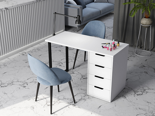 Стол С-400 белый структурный/меренга