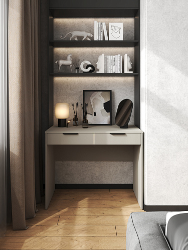 Стол Оптима ОП-19 глиняный серый/риолит