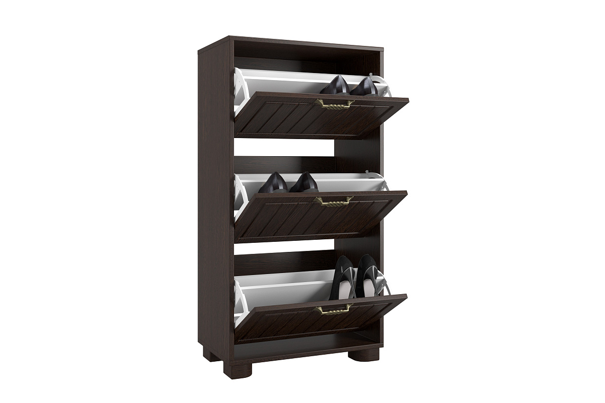 Тумба для обуви (обувница) «Монблан» МБ-34К венге/орех шоколадный