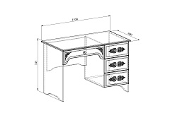 Гарнитур для детской Ассоль АС-048 белое дерево