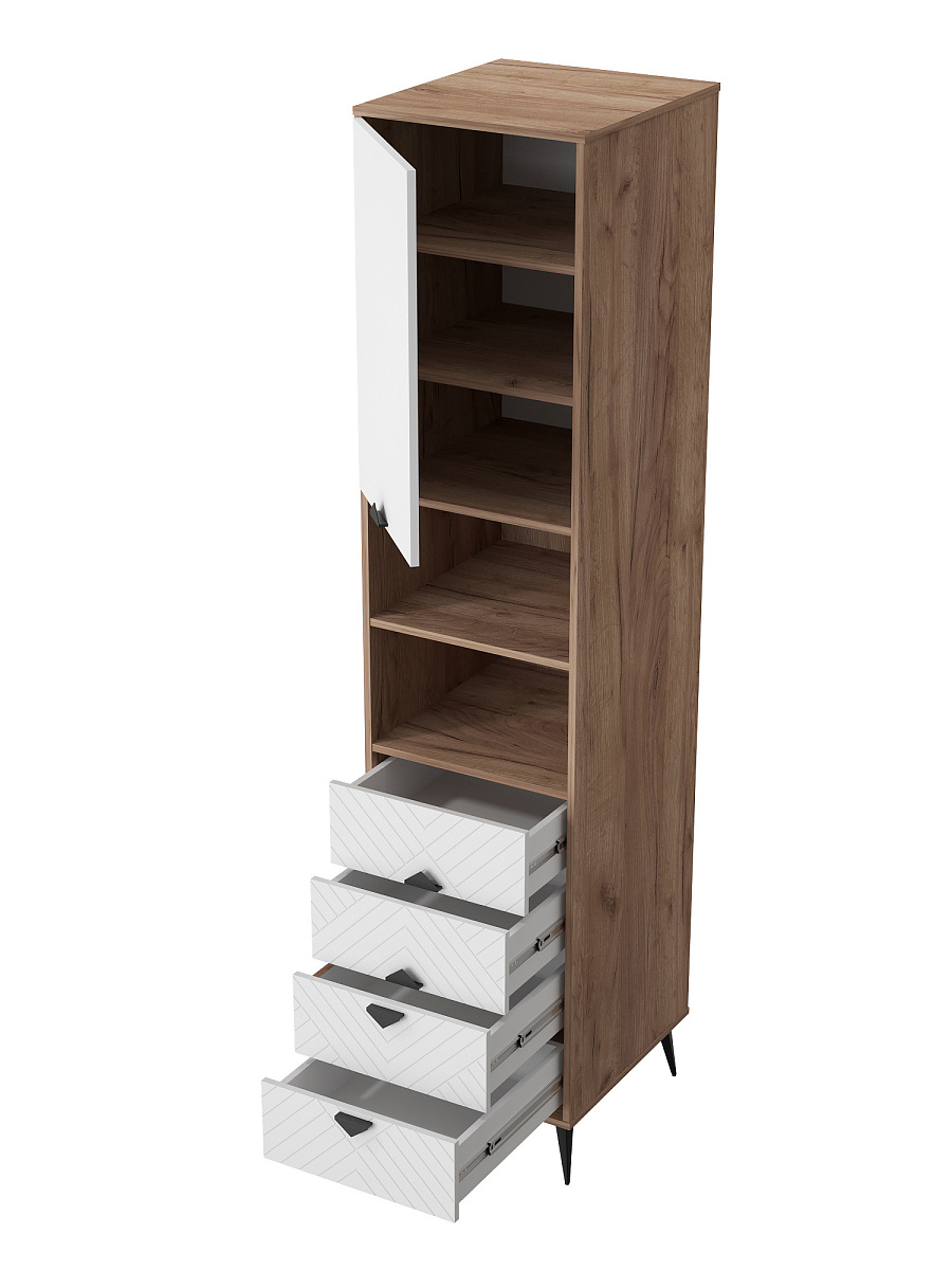 Пенал Астрид АР-06 дуб крафт табачный/бланж