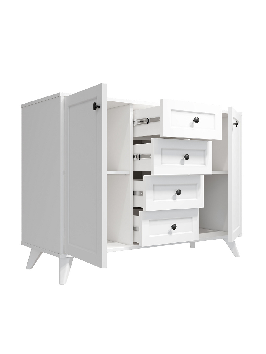 Комод Вильям ВМ-13 белый бриллиант/бланж