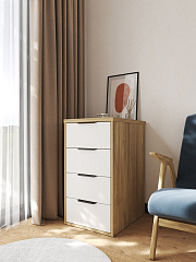 Тумба К-52 блэквуд ячменный/меренга