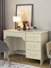 Стол письменный правый Ассоль плюс АС-6 ваниль