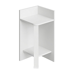 Этажерка Э-01 белый структурный/белый