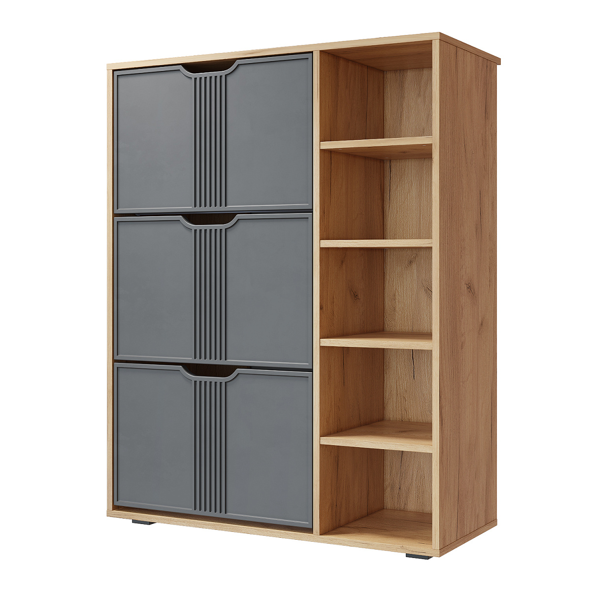 Тумба Эмилия ЭЛ-42 дуб крафт золотой/графит