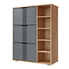 Тумба Эмилия ЭЛ-42 дуб крафт золотой/графит