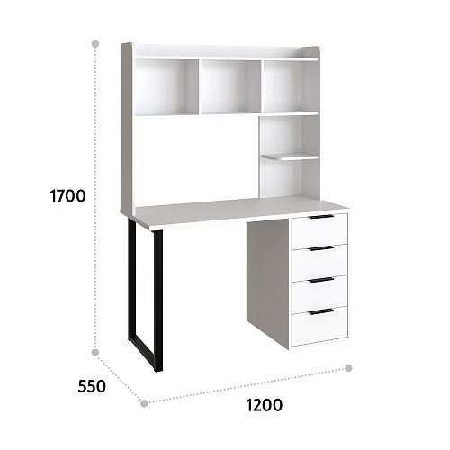 Полка П-101 белый структурный (1194*240)