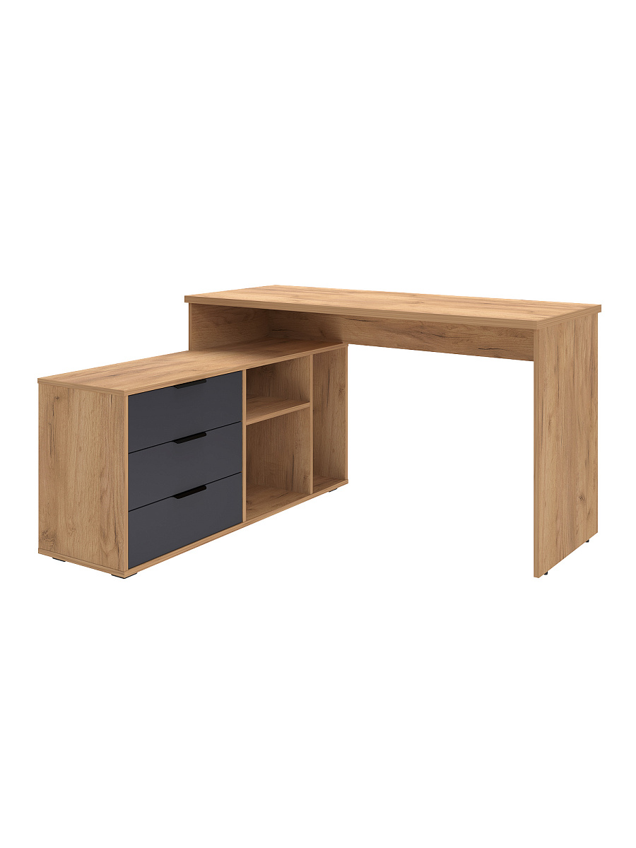 Стол угловой Оптима ОП-21 дуб крафт золотой/графит