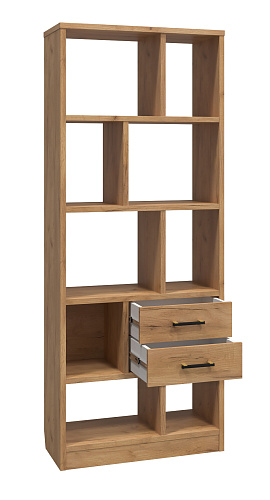 Стеллаж Виктория ВИ-2К дуб крафт золотой