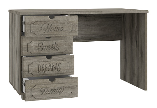 Стол письменный ДримСтар ДС-4 дуб эвок/дуб сонома темный