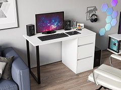 Стол С-401 белый структурный/меренга