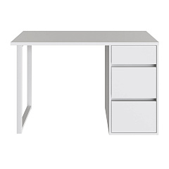 Стол С-411 белый структурный/меренга (1200х550 белая опора)