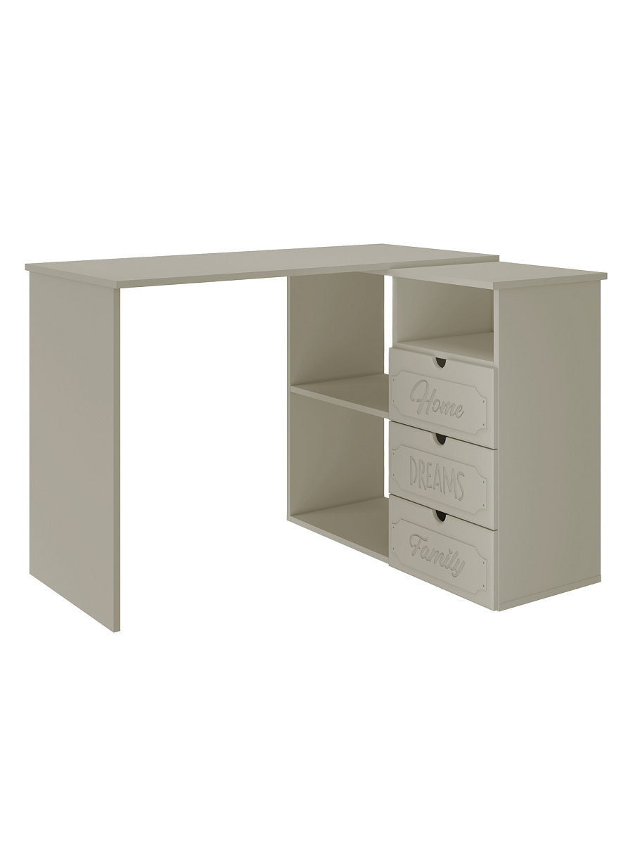 Стол угловой Дримстар ДС-5 глиняный серый/риолит