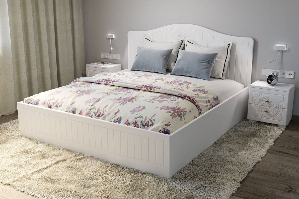 Гарнитур для спальни Монблан МБ-004 белое дерево