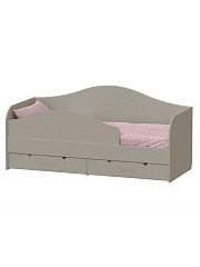 Кровать ДримСтар ДС-51 (800х2000) глиняный серый/риолит