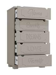 Комод ДримСтар ДС-11 глиняный серый/риолит